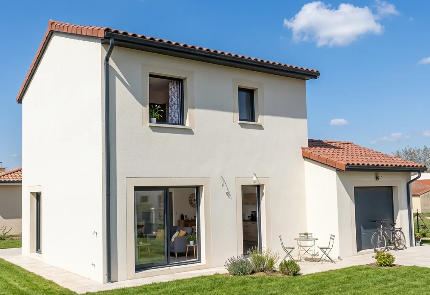 Modèle de maison Lyon : maison neuve à étage, plan sur-mesure, dans l'Ain