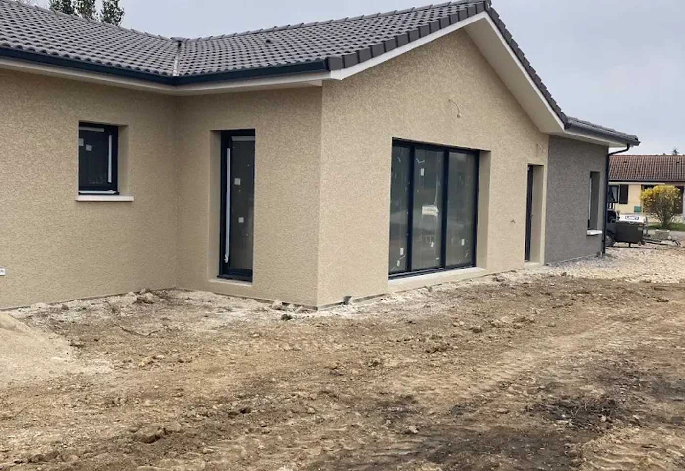 Modèle de maison Dombes : maison neuve de plain-pied, plan sur-mesure, dans l'Ain